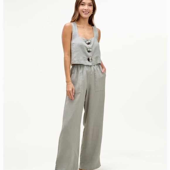 Splendid NWOT Mary Lawless Lee x Cross back Linen - Picture 2 of 5